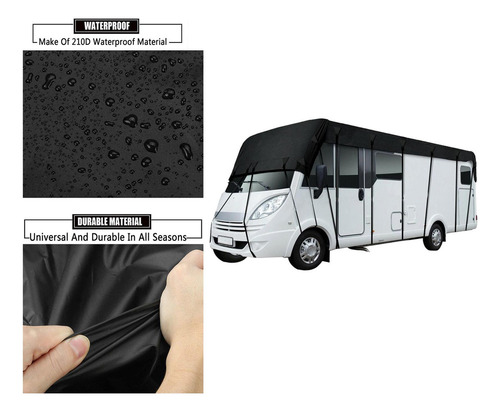 Rv Techo Cubierta Lona Protectora Plegable 8,5 M