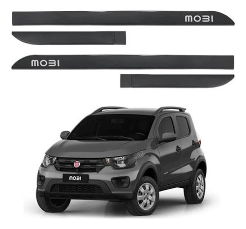 Jg. Friso Lateral Fiat Mobi Cinza Silverstone