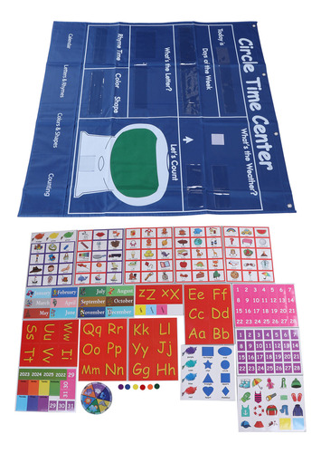 Juego De Tarjetas Educativas Para Preescolar, Calendario, Le