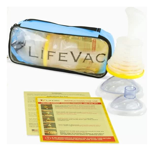 Lifevac Kit De Viaje Azul - Dispositivo De Rescate De Asfix.