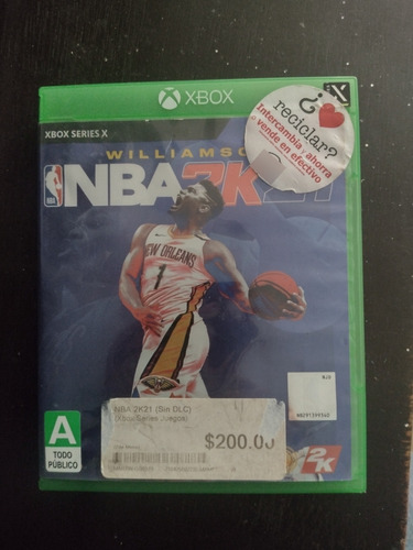 Xbox Juego Físico Nba 2k 21 Xbox Series X (Usado)