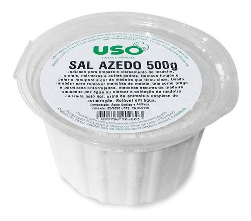 5 Potes Sal Azedo Uso 500g   C401998