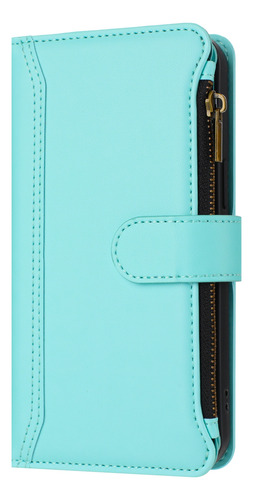 Funda Tipo Cartera De Piel Con Cierre De 9 Ranuras Para Samsung Serie J, Correa De Muñeca, A Prueba De Golpes, 6 Colores, Función Atril