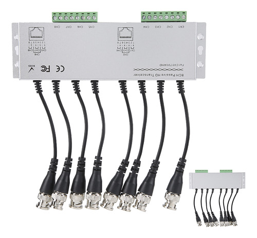 Adaptador De Transceptor Cctv Video Balun 8ch Hd Bnc A Utp