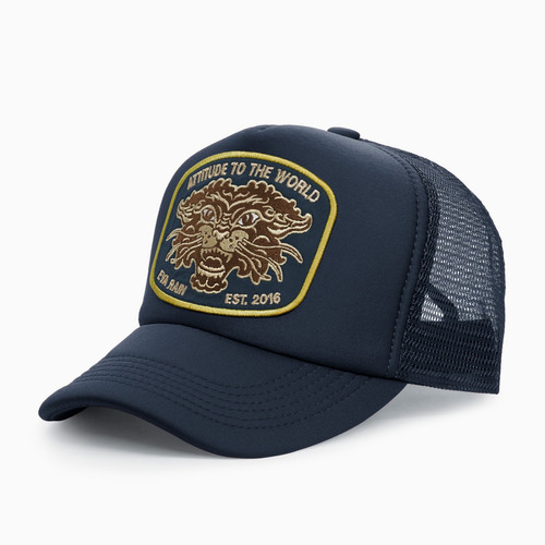 Gorra Bordado Fury Cat Militar Trucker Marino Eva Rain®