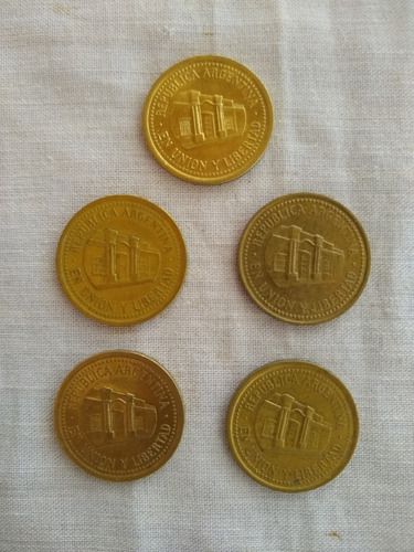 Lotes De Monedas Argentina, 50 Centavos 1994 / 2009 (Usado)