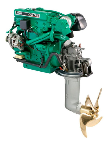 Motor Diesel Veleiro Volvo Penta D2 75hp Com Rabeta