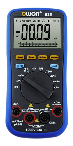 Multímetro B35t+ Bluetooth 4.0 Android iPhone Temp. Truerms