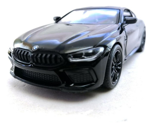 Kinsmart Bmw M8 Competition Black Red 5 1:36 Modelo De Metal