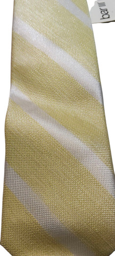 Corbata De Caballero Amarilla Bar Iii Amarillo Rayas 1.45 M