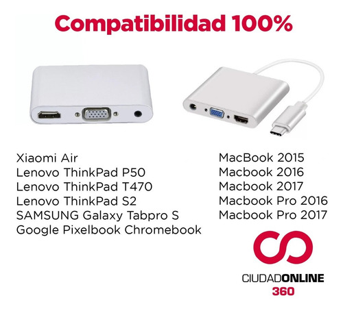 Imagen 5 de 10 de Adaptador Usb A Hdmi Macbook Air Pro Hdmi Pro