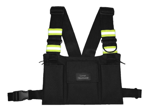 Chest Rig Verde Reflex, Riñonera Streetwear, Riñonera Trap