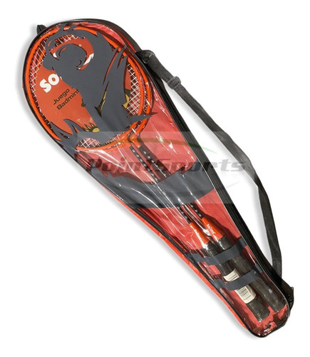 Imagen 4 de 6 de Kit Badminton Softee Adulto 2 Raquetas + Funda