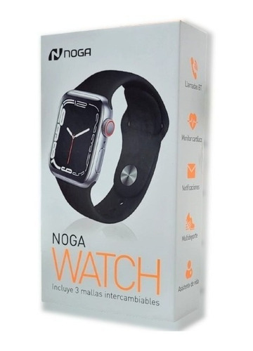 Imagen 5 de 7 de Smartwatch Noga Reloj Inteligente Ng-sw11 Malla Silicona Csi