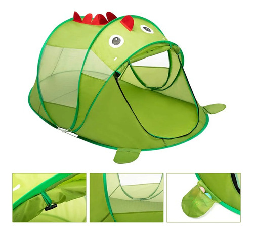 Carpita Casita Dinosaurio Infantil Casa Plegable Juego Denbu