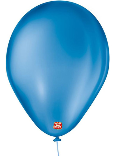 Bexiga/balão Azul Cobalto Liso N.07 Pct.c/50  -sao Roque