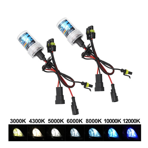 2 Faros De Coche De Bombilla De Xenón Hid 35w H1 H3 H7 H11 9