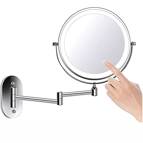 Espejo Maquillaje Pared 8 Doble Cara 1x/10x-extendible ¡
