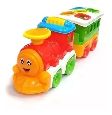 Tren Con Vagón De Encastre Calesita Devoto Hobbies
