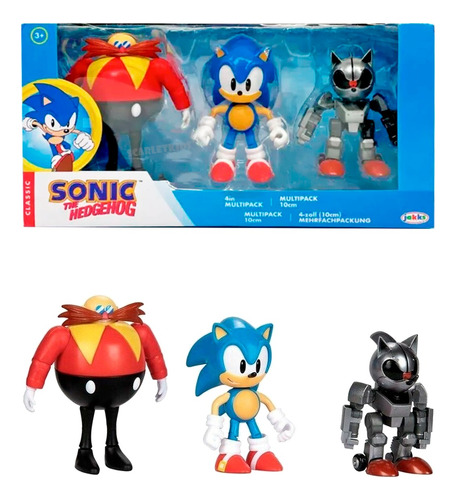 Sonic Figura X 3 Original Articuladas Sonic The Hedgehog Sk