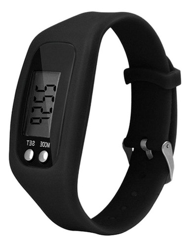 Podómetro Electrónico De Silicona Para Reloj De Pulsera Lcd