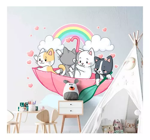 Vinilos decorativos infantiles con gatos - vinilos para bebés, niños y  mamás - Pegatinas Pared Decorativos Infantiles Niños 07995 - Vinilos  decorativos personalizados - Tienda online de vinilos decorativos al mejor  precio