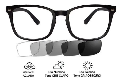 Lentes Oscurecen Tipo Transitions Transparente Sol Y Pc