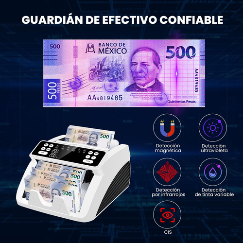 Contador De Billetes Automática Detecta Falsos Profesional