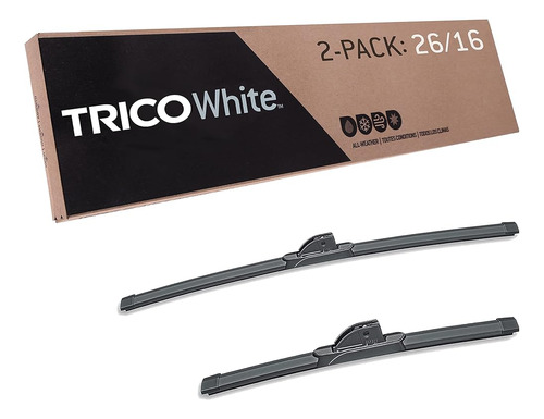 Trico Blanco® De 26 Pulgadas Y 16 Pulgadas Paquete De 2 Para