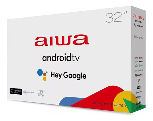 Televisor Aiwa Android Tv Smart Tv 32  Bluetooth Pantalla Hd