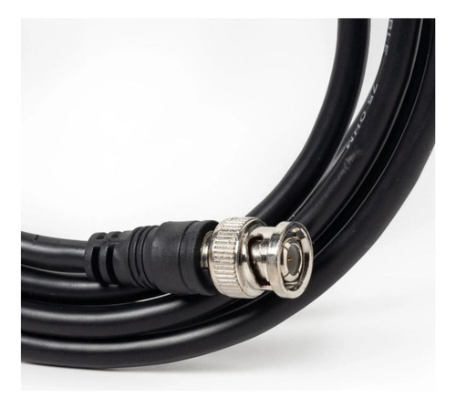 Cabo Coaxial Bnc 2m - Tebera, Preto, Conector Macho