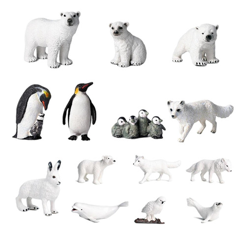 Modelo De Animal Polar Polar Bear Penguins Juego De Regalo