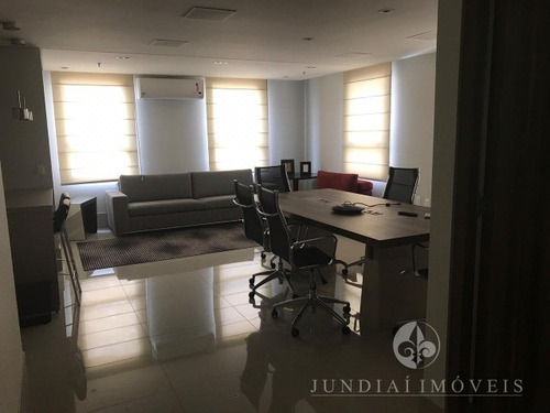 Imagem 1 de 14 de Vendo Linda Sala Comercial, Mobiliada, No Edifício Campos Elisios Office, À Rua Barão De Teffé, Jardim Ana Maria, Local Nobre Em Jundiaí Com 80,45 M² De A/u, 02 Wcs, Copa, 01 Vaga, - Sa00014 - 345811