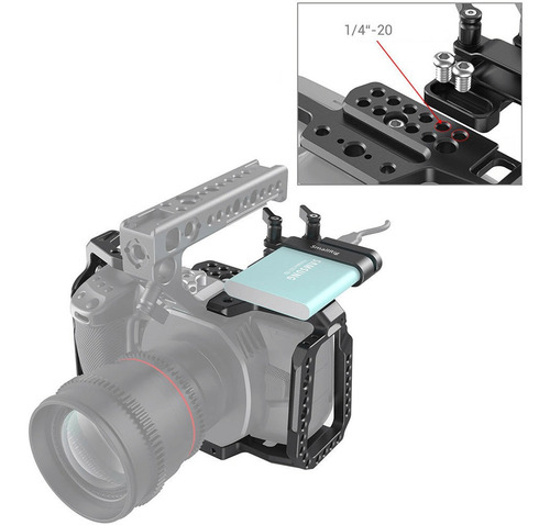Imagem 7 de 7 de Gaiola Cage Full Smallrig 3130 Handle Nato Para Blackmagic P