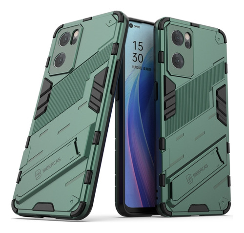 Funda De Teléfono Punk Armor Pc + Tpu Para Oppo Reno7 5g Chi