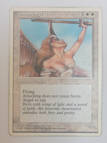 Carta Magic Serra Angel [4ed] Mtg Creature