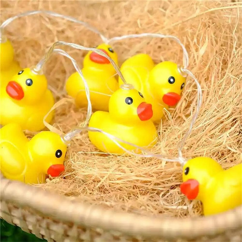 Cadena Led Con Bonito Minipato Amarillo Para Jardín