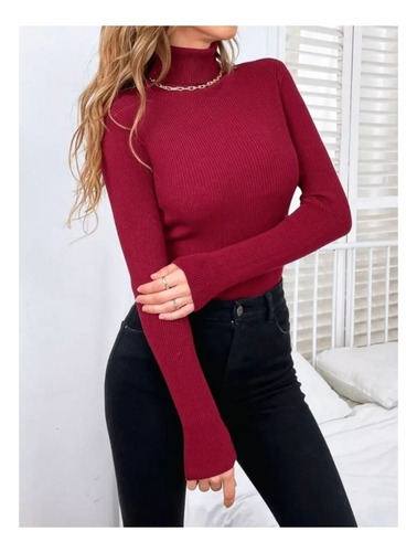 Pack 3 Sweater Beatle Cuello Alto Doble Lanilla