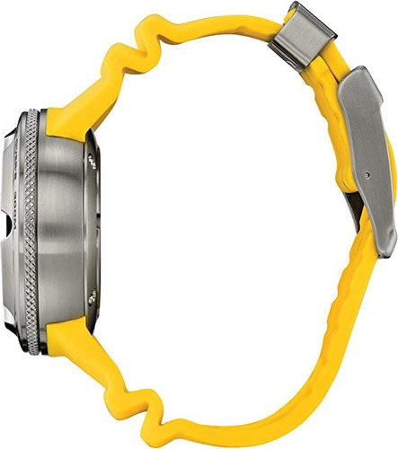 Reloj Citizen Eco Drive Promaster Dive Bj8058-06l Ecozilla Color Del Fondo Azul Color De La Correa Amarillo Color Del Bisel Plateado