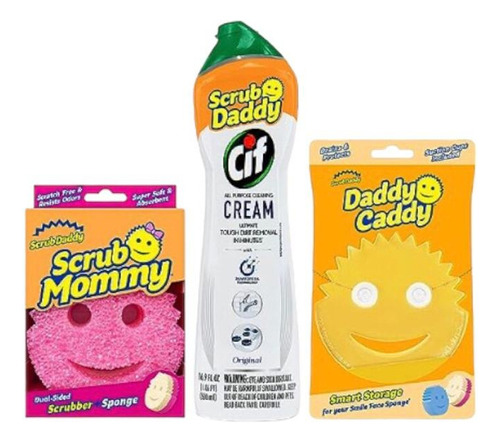 Scrub Daddy Scrub Mommy + Cif - Crema De Limpieza Multiusos