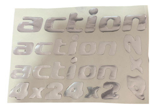 Kit De Pegatinas Alto Relieve Action 4x2 De Mazda Bt50