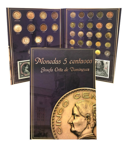 Álbum Para Monedas 5 Centavos Josefa Josefitas 1942 - 1976 