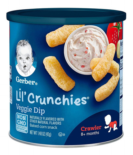 Gerber Graduates Lil 'crunchies Cheddar Suave 1.48 Oz 6 U