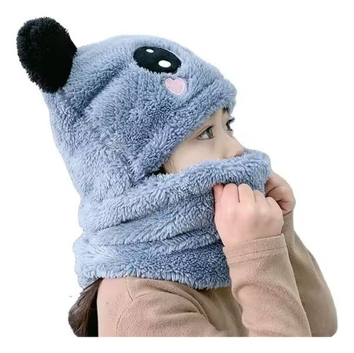 Gorro Bufanda Niños Frío Abrigador En Lana