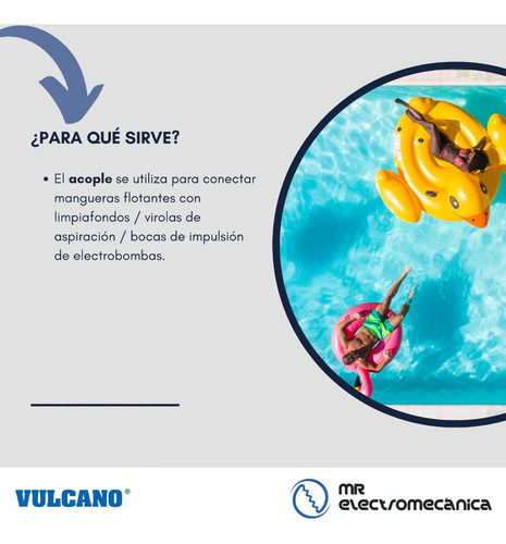 Kit Limpieza Vulcano: Manguera 12 Mts. + Barrefondo + Acople