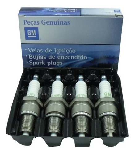 Kit X4 Juego Bujias Originales Gm Chevrolet Prisma 1.4