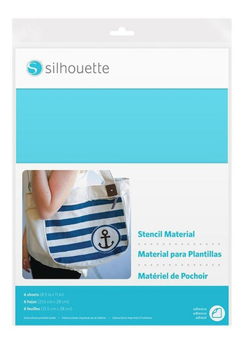 Imagen 1 de 4 de Hojas De Material Stencil Adhesivas Silhouette (6 Piezas)