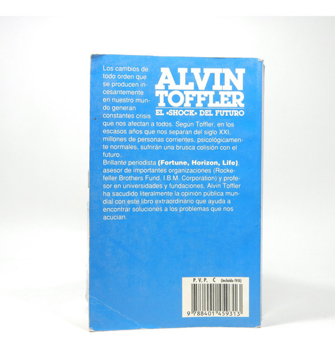 El Shock Del Futuro Plaza & Janés Alvin Toffler 1998 Ba5 (Usado)