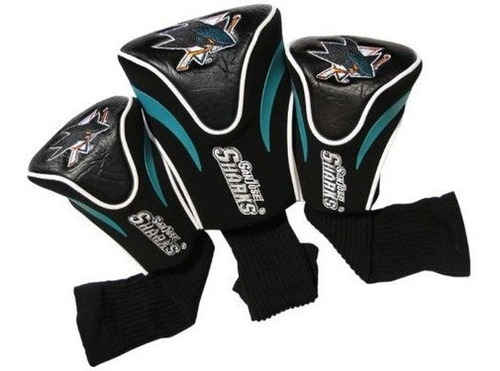 Team Golf Nhl San Jose Sharks Contour Fundas Para La Cabeza