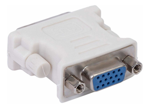 Adaptador Dvi-i 24+5 Pinos Macho P/ Vga 15 Pinos Femea